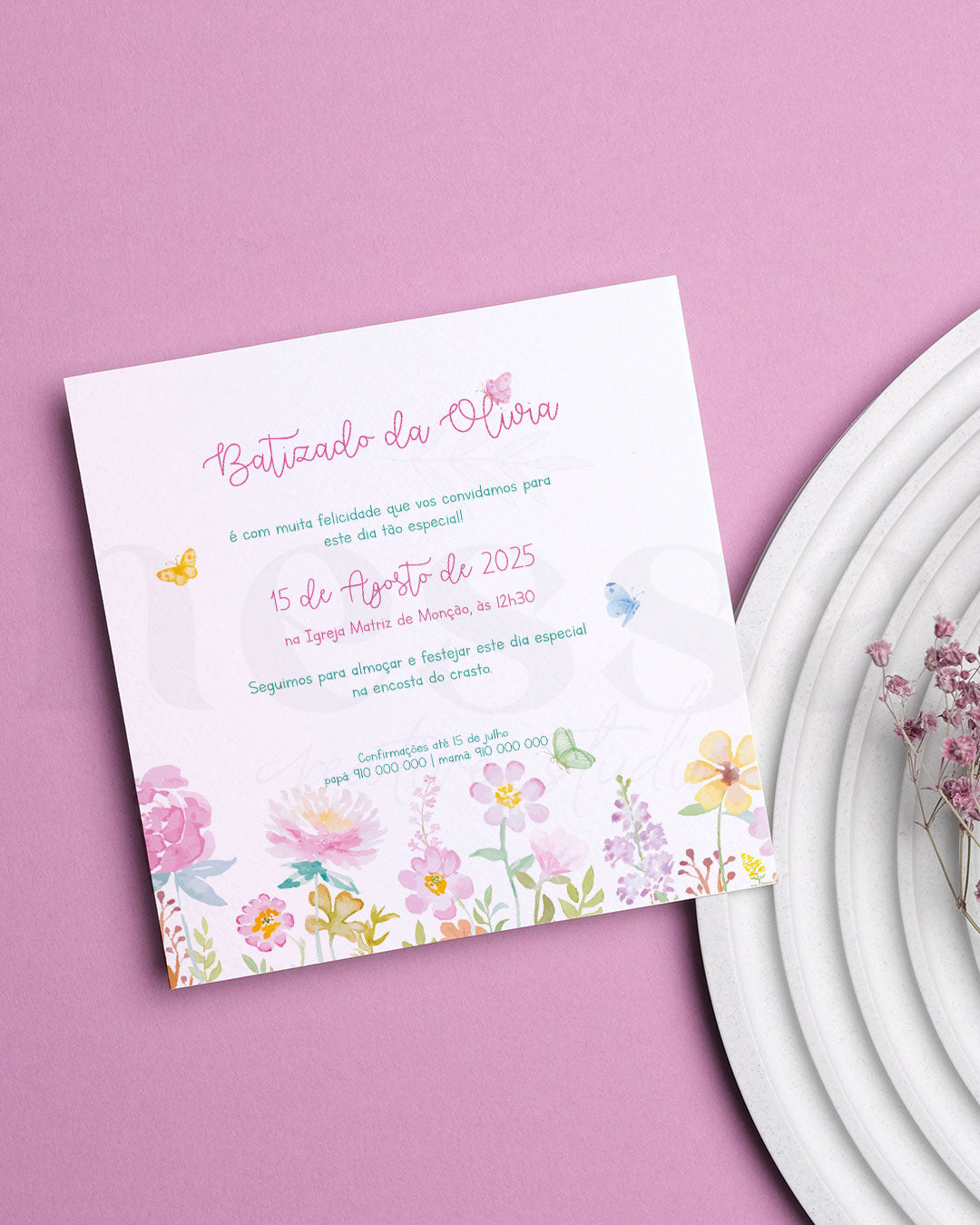 Convite JARDIM DA OLÍVIA