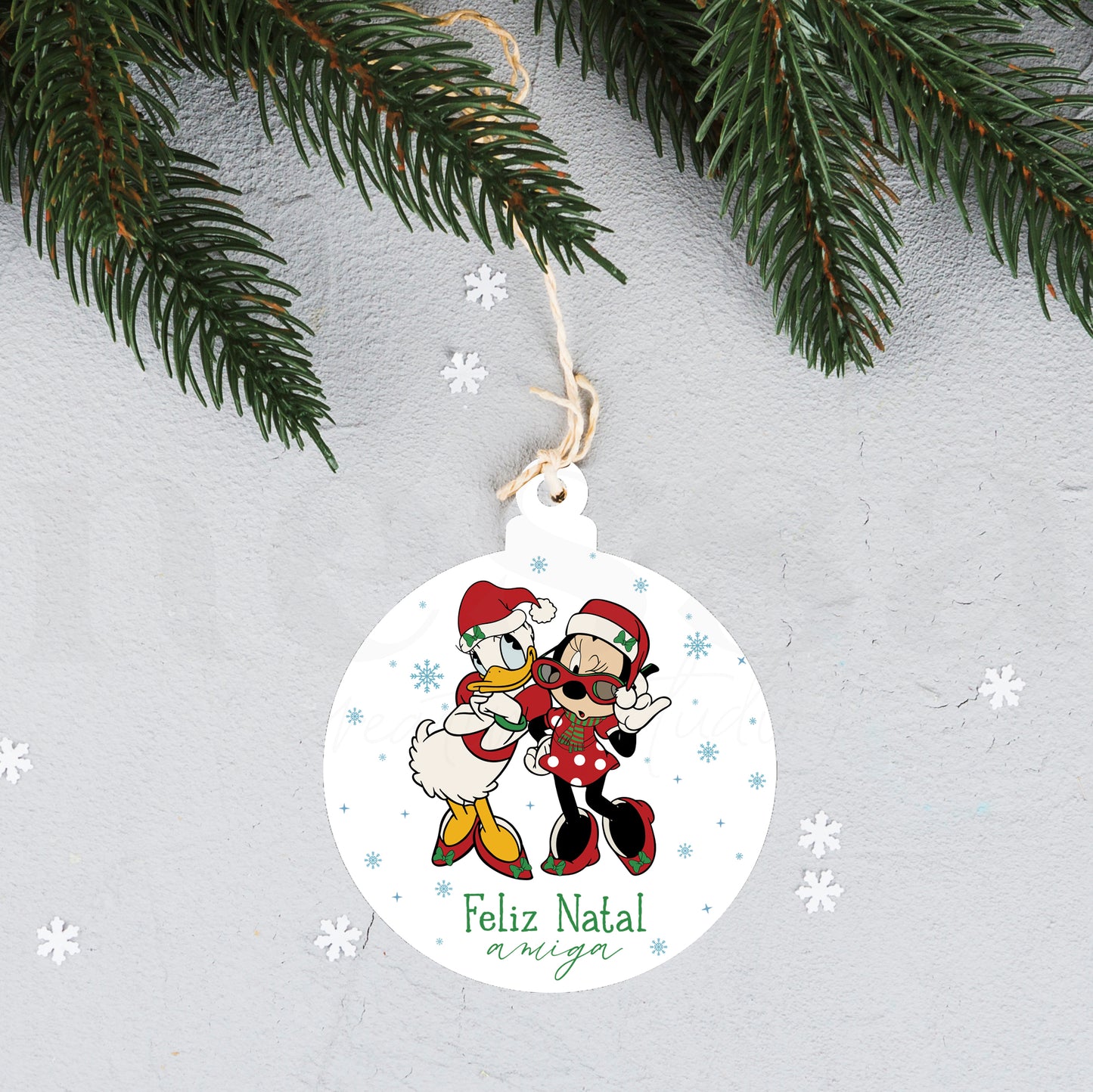 Pendente BOLA AMIGAS NATAL