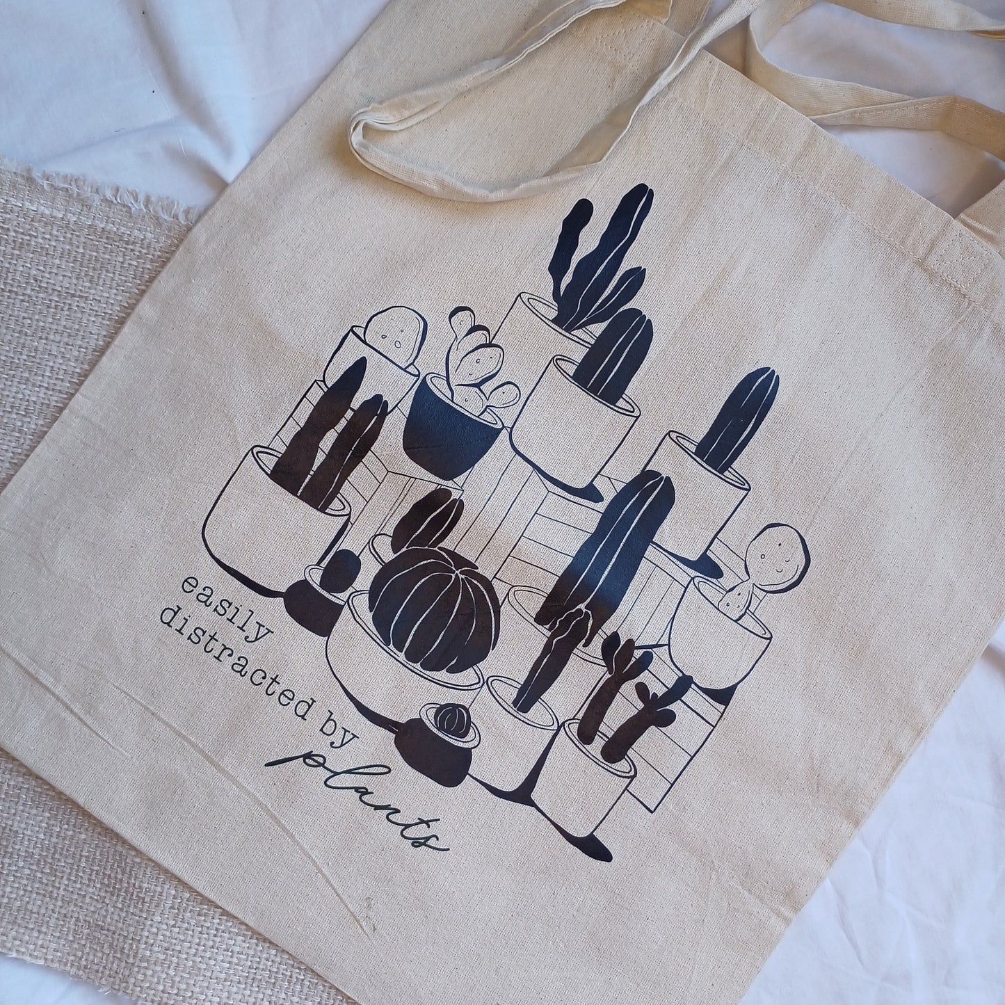 Tote Bag DISTRACTED BY PLANTS