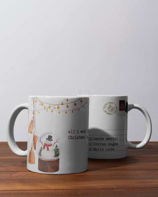 Caneca POSTAL ALL I WANT