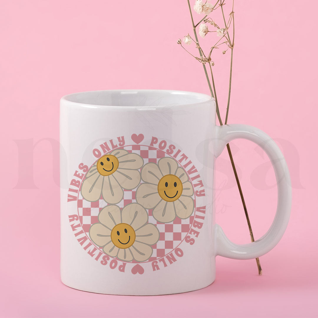 Caneca POSITIVITY VIBES ONLY