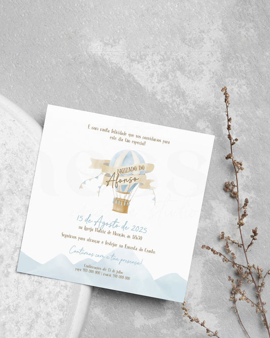 Convite BALÃO QUENTE