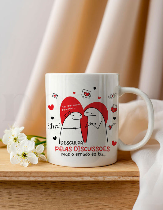 Caneca FLORK DESCULPA