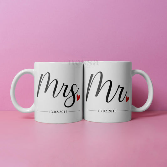 Conj. Canecas MR. + MRS.