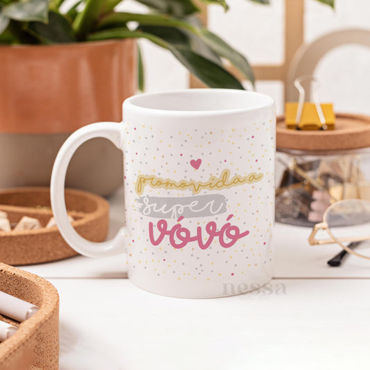 Caneca PROMOVIDA/O VÓVÓ/Ô