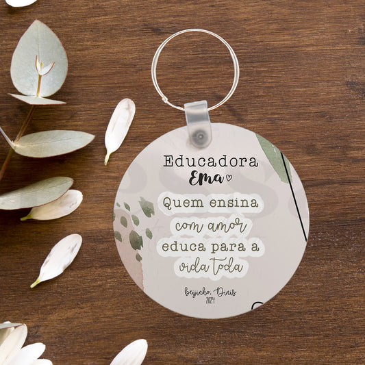 Porta-Chaves ENSINA COM AMOR