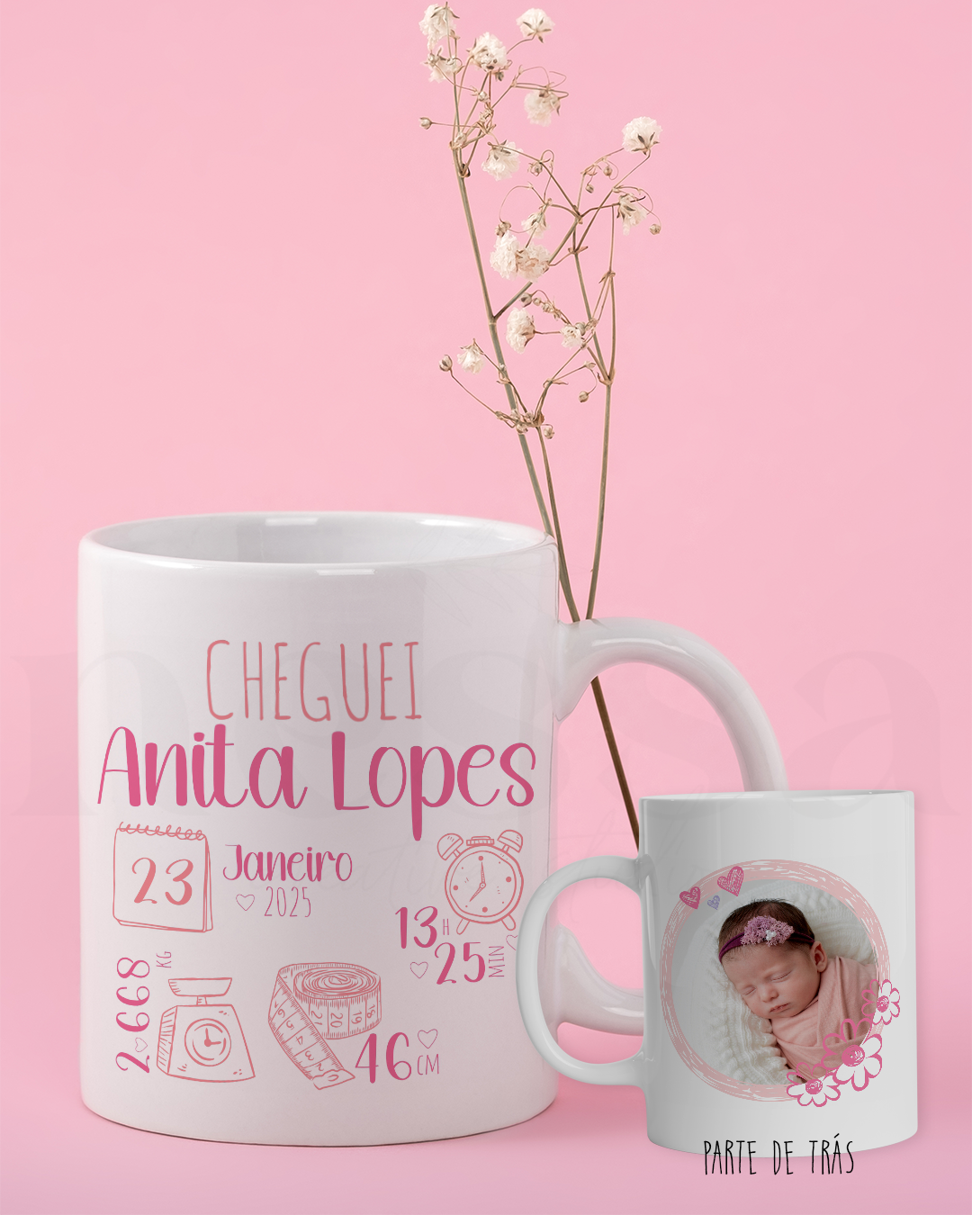 Caneca DADOS NASCIMENTO