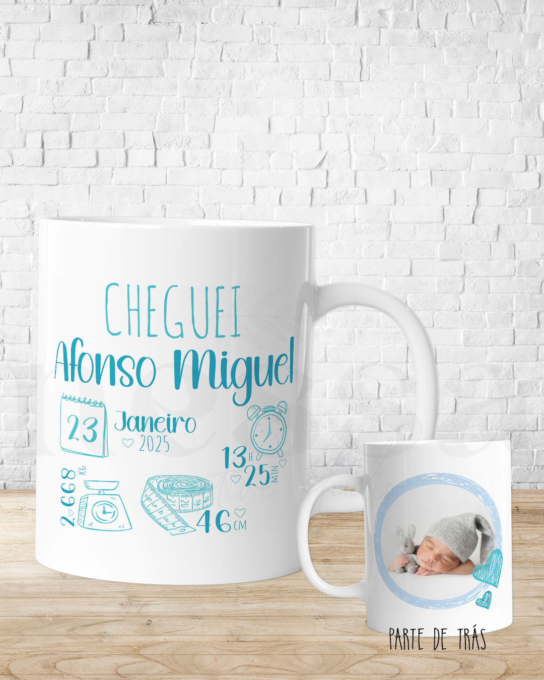 Caneca DADOS NASCIMENTO