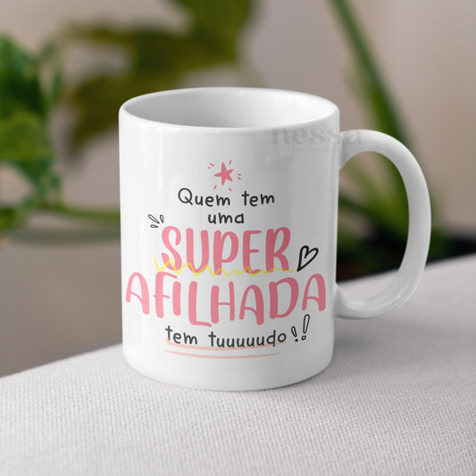 Caneca SUPER AFILHADO/A