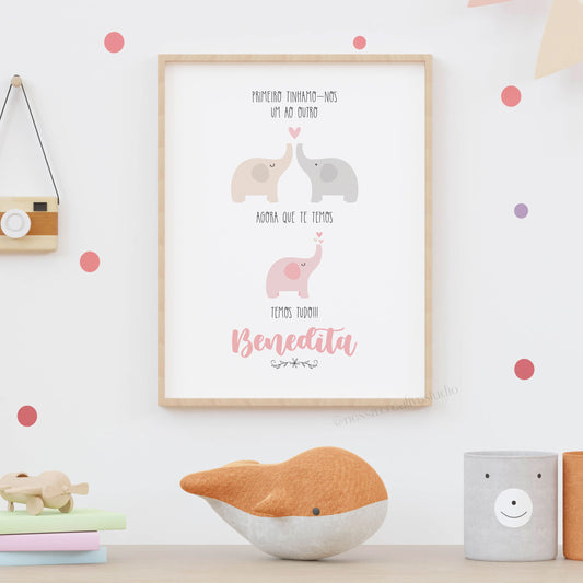 Impressão Elefantes